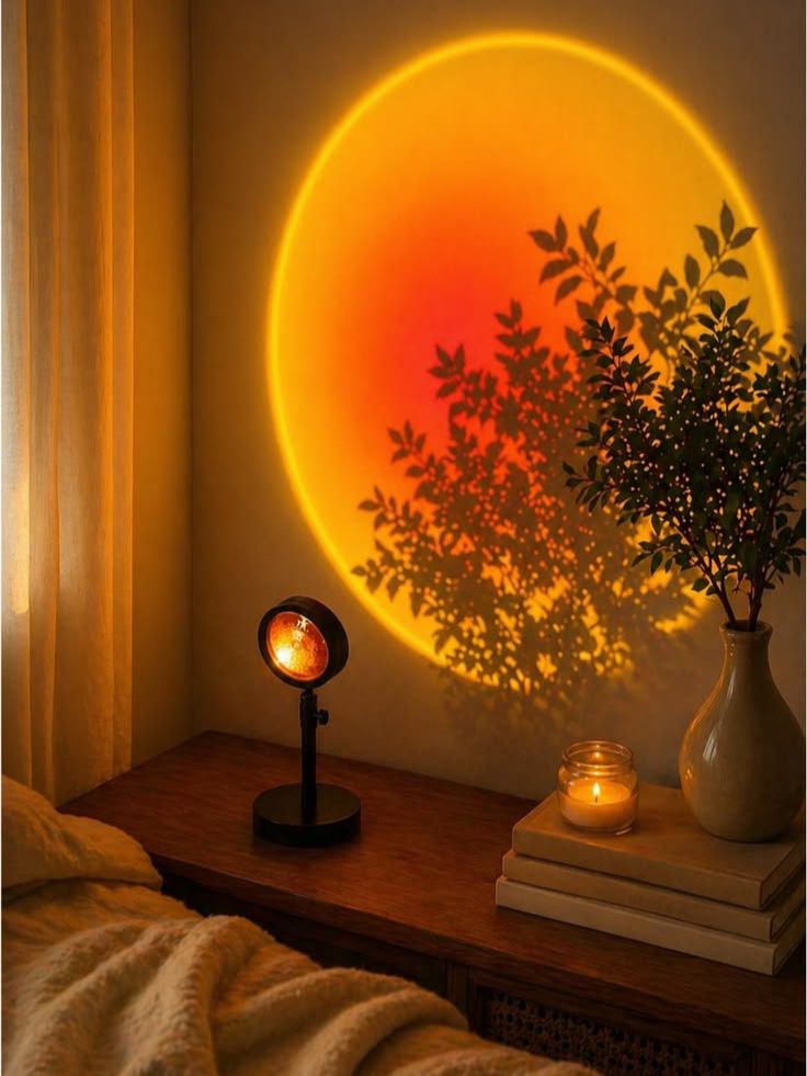 Lámpara proyectora de atardeceres con 16 colores