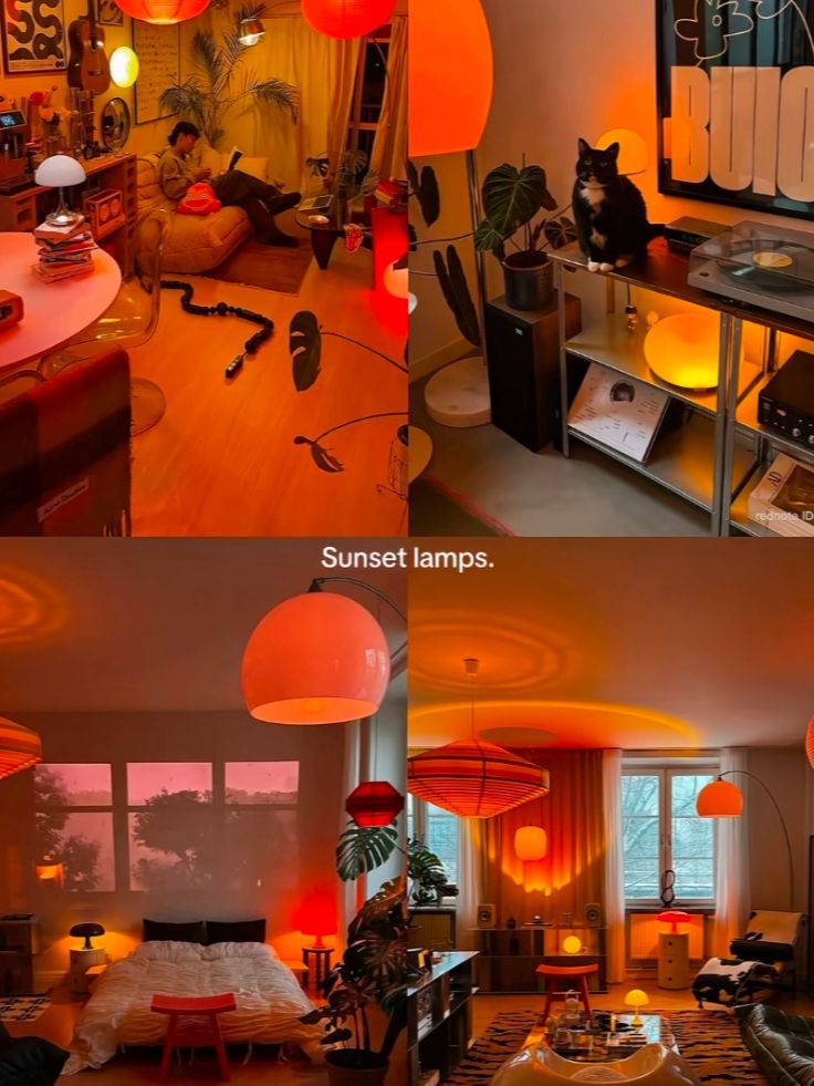Lámpara proyectora de atardeceres con 16 colores