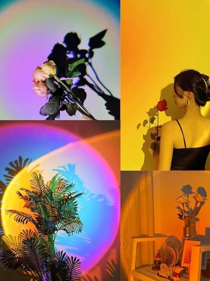 Lámpara proyectora de atardeceres con 16 colores